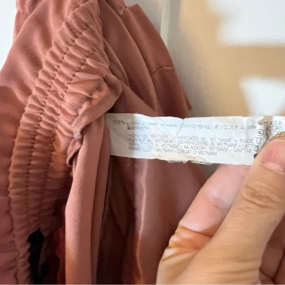 Zara Women's Blush Wide-Leg Pants - Picture 4 of 4